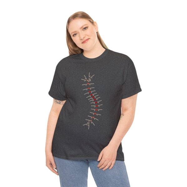 Unisex Heavy Cotton Tee - TrilobiteNet: External Morphology of Trilobite Abstracted as Network - Image 148