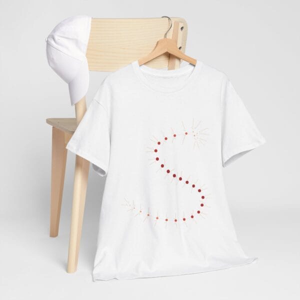 Unisex Heavy Cotton Tee - MarrellaNet: External Morphology of Marrella Abstracted as Network - Image 14