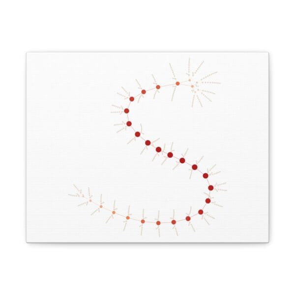 Canvas Gallery Wraps - MarrellaNet: External Morphology of Marrella Abstracted as Network