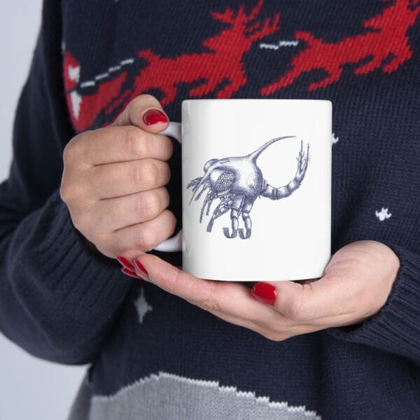 Ceramic Mug 11oz - Zoea: Developmental Stage of Crab - Image 2