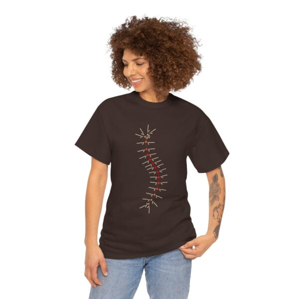 Unisex Heavy Cotton Tee - TrilobiteNet: External Morphology of Trilobite Abstracted as Network - Image 93