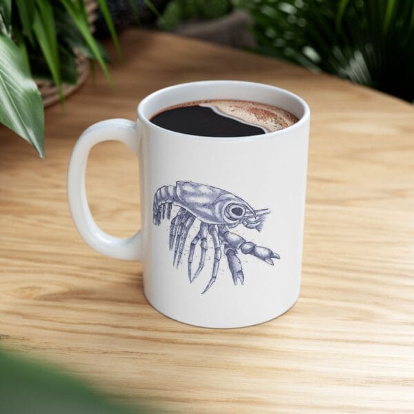 Ceramic Mug 11oz - Megalopa: Developmental Stage of Crab - Image 3