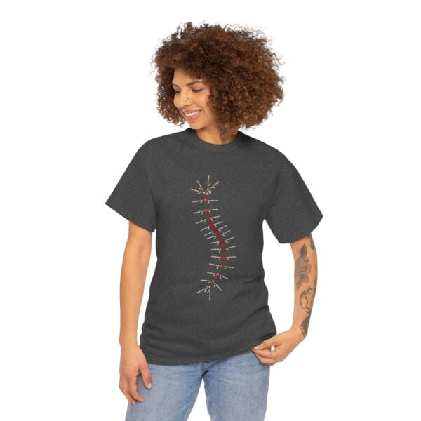 Unisex Heavy Cotton Tee - TrilobiteNet: External Morphology of Trilobite Abstracted as Network - Image 147