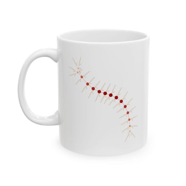 Ceramic Mug, 11oz - TrilobiteNet: External Morphology of Trilobite Abstracted as Network