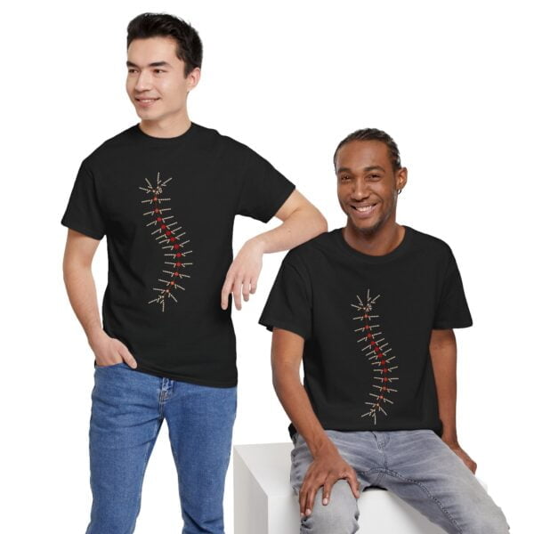 Unisex Heavy Cotton Tee - TrilobiteNet: External Morphology of Trilobite Abstracted as Network - Image 26