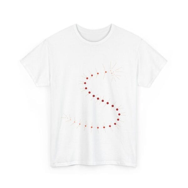 Unisex Heavy Cotton Tee - MarrellaNet: External Morphology of Marrella Abstracted as Network - Image 12