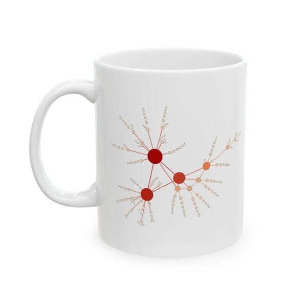 Ceramic Mug 11oz - CrabNet: External Morphology of Crab Abstracted as Network