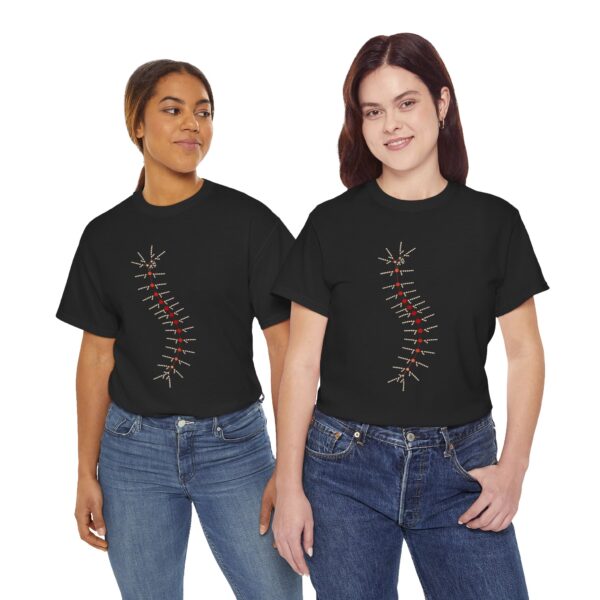 Unisex Heavy Cotton Tee - TrilobiteNet: External Morphology of Trilobite Abstracted as Network - Image 25