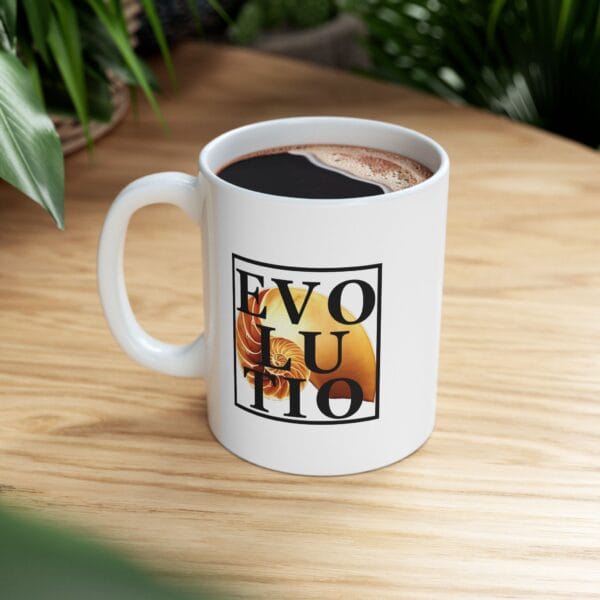 Ceramic Mug 11oz - EVOLUTIO: A Research Center for Evolution and Development (Official Logo) - Image 3