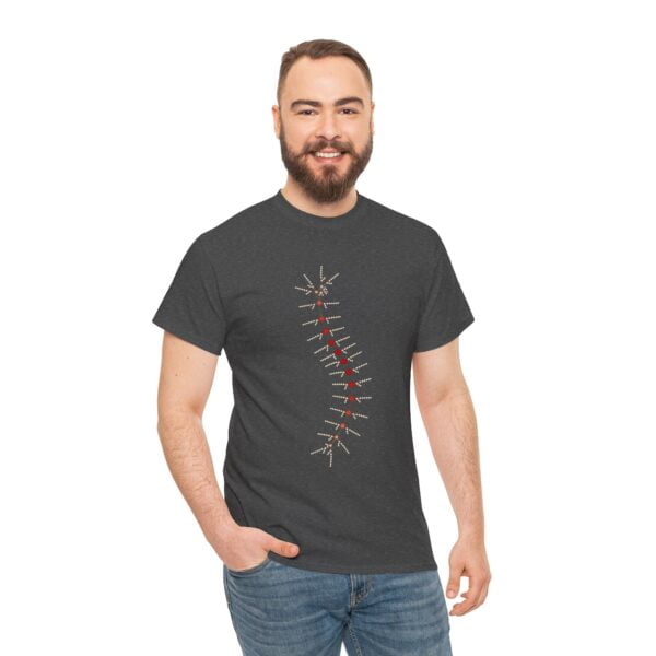 Unisex Heavy Cotton Tee - TrilobiteNet: External Morphology of Trilobite Abstracted as Network - Image 149