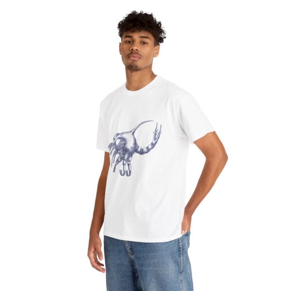 Unisex Heavy Cotton Tee - Zoea: Developmental Stage of Crab - Image 5