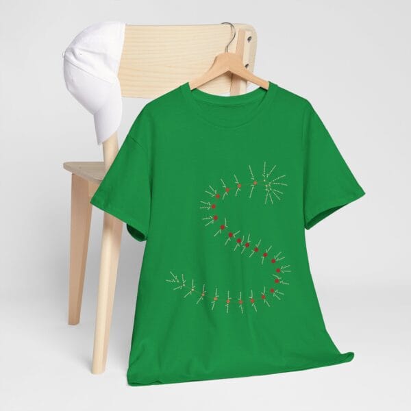 Unisex Heavy Cotton Tee - MarrellaNet: External Morphology of Marrella Abstracted as Network - Image 41