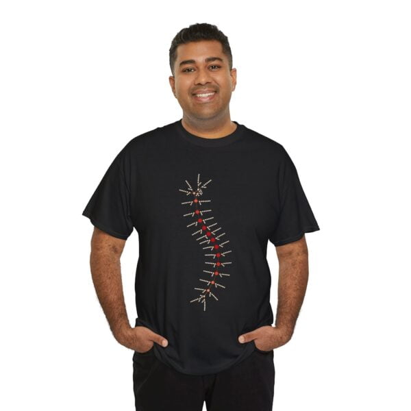 Unisex Heavy Cotton Tee - TrilobiteNet: External Morphology of Trilobite Abstracted as Network - Image 18