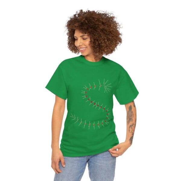 Unisex Heavy Cotton Tee - MarrellaNet: External Morphology of Marrella Abstracted as Network - Image 42