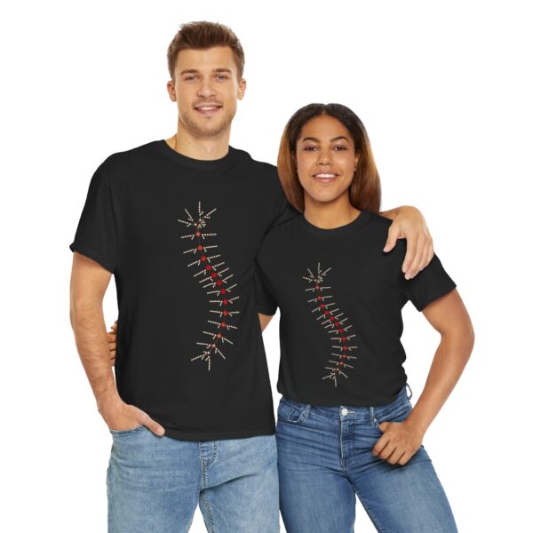 Unisex Heavy Cotton Tee - TrilobiteNet: External Morphology of Trilobite Abstracted as Network