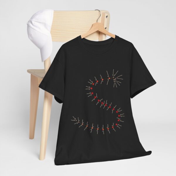 Unisex Heavy Cotton Tee - MarrellaNet: External Morphology of Marrella Abstracted as Network - Image 5