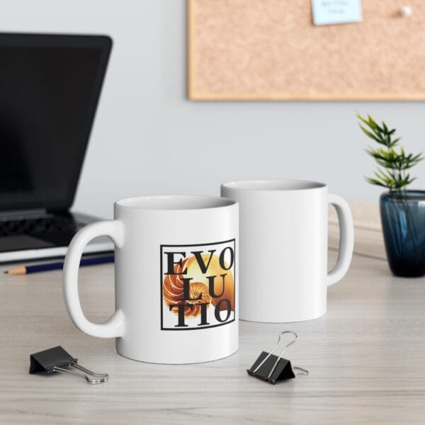 Ceramic Mug 11oz - EVOLUTIO: A Research Center for Evolution and Development (Official Logo) - Image 2