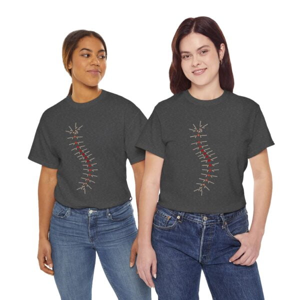 Unisex Heavy Cotton Tee - TrilobiteNet: External Morphology of Trilobite Abstracted as Network - Image 160