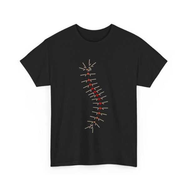 Unisex Heavy Cotton Tee - TrilobiteNet: External Morphology of Trilobite Abstracted as Network - Image 4