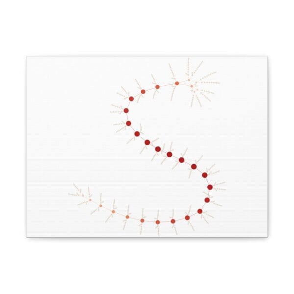 Canvas Gallery Wraps - MarrellaNet: External Morphology of Marrella Abstracted as Network - Image 9