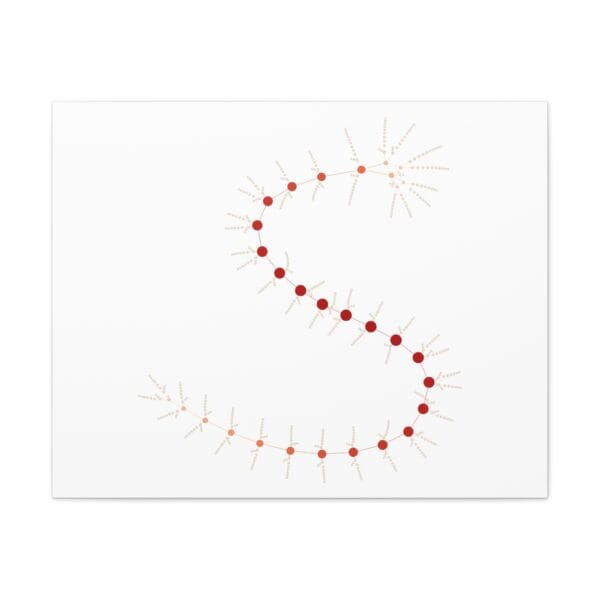 Canvas Gallery Wraps - MarrellaNet: External Morphology of Marrella Abstracted as Network - Image 13