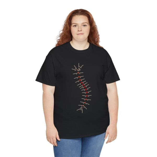 Unisex Heavy Cotton Tee - TrilobiteNet: External Morphology of Trilobite Abstracted as Network - Image 16