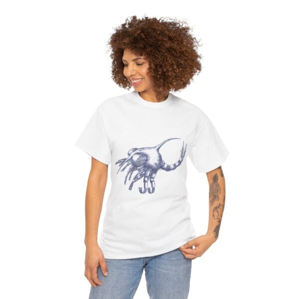 Unisex Heavy Cotton Tee - Zoea: Developmental Stage of Crab - Image 4