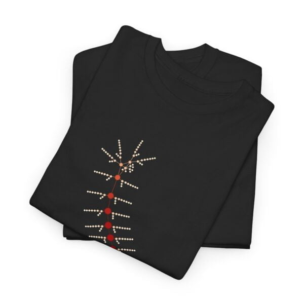 Unisex Heavy Cotton Tee - TrilobiteNet: External Morphology of Trilobite Abstracted as Network - Image 6