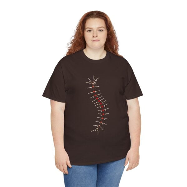 Unisex Heavy Cotton Tee - TrilobiteNet: External Morphology of Trilobite Abstracted as Network - Image 97