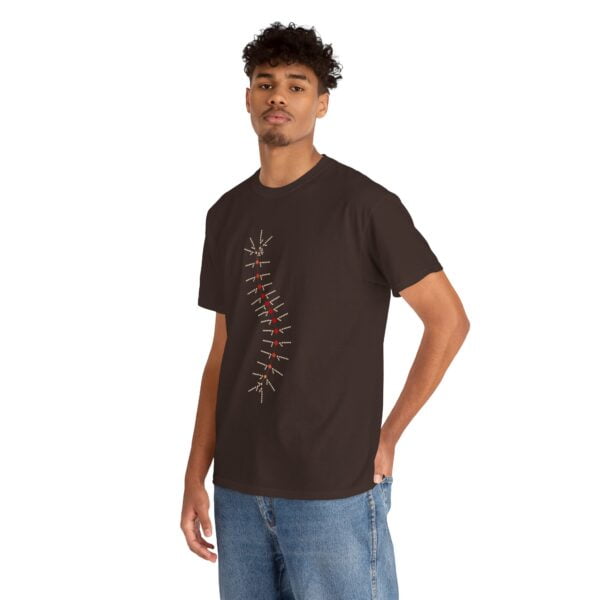 Unisex Heavy Cotton Tee - TrilobiteNet: External Morphology of Trilobite Abstracted as Network - Image 96