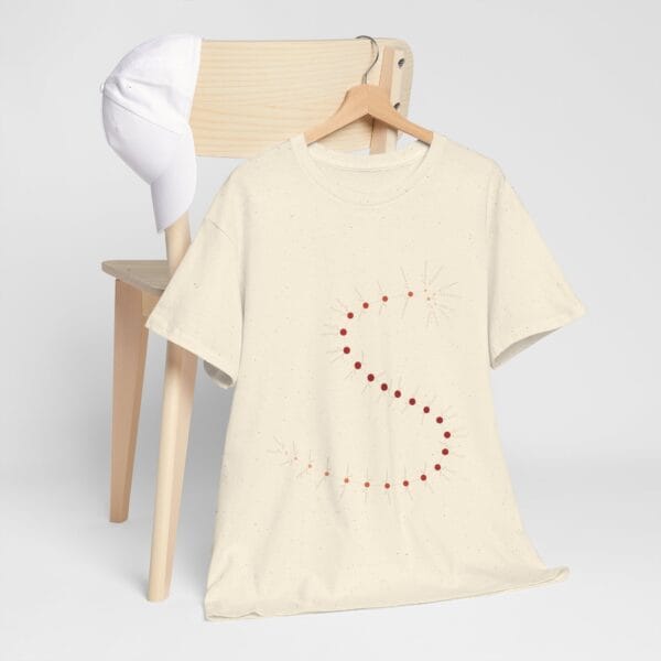 Unisex Heavy Cotton Tee - MarrellaNet: External Morphology of Marrella Abstracted as Network - Image 32